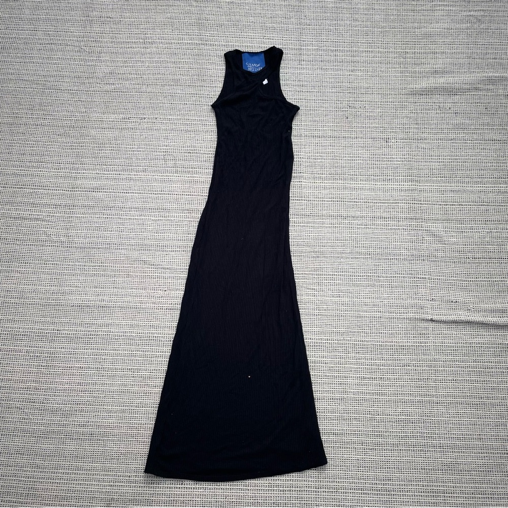 SIMON MILLER Women's Ribbed Maxi Dress In Black